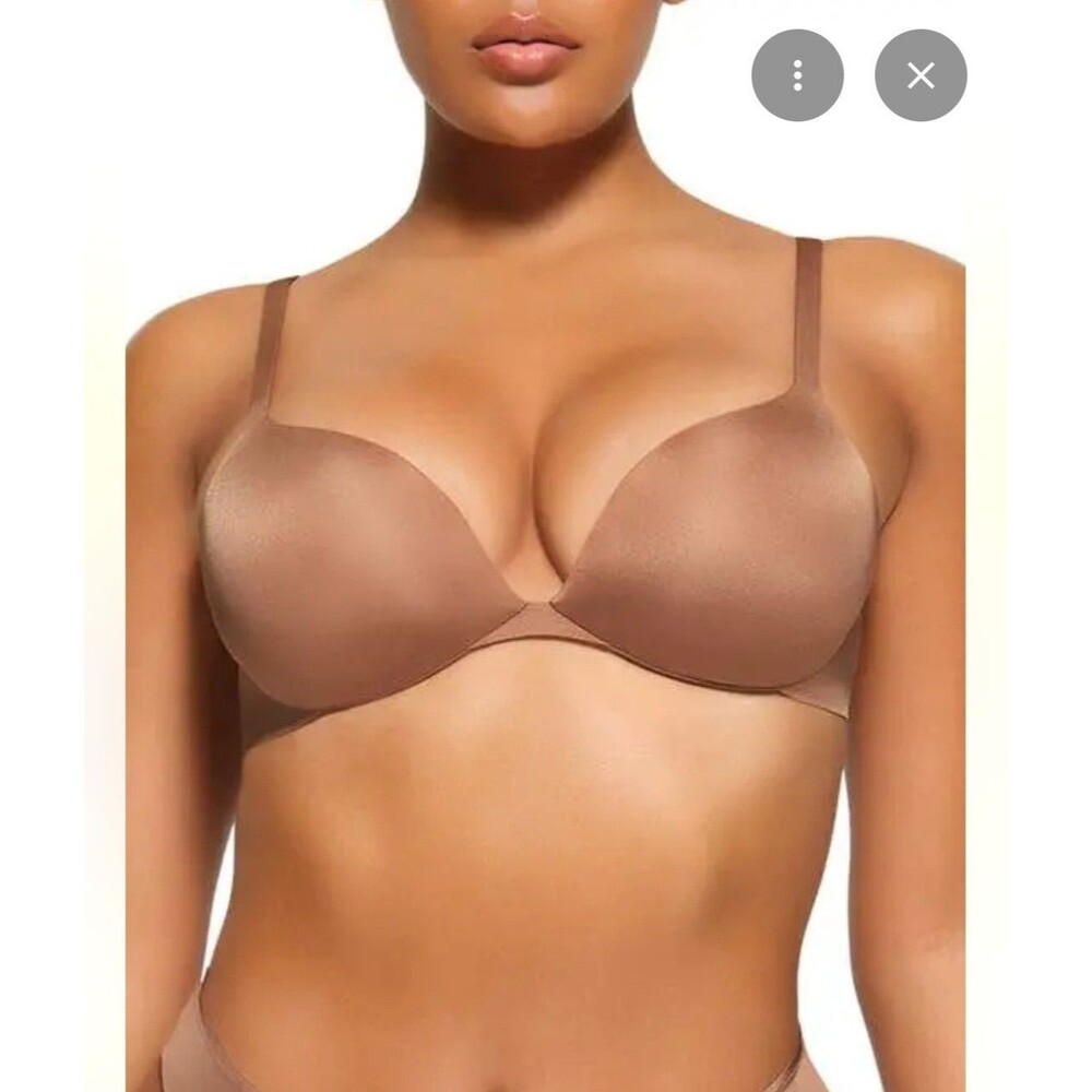 Skims Ultimate Collection Push Up Plunge Bra color sienna size 34ddd